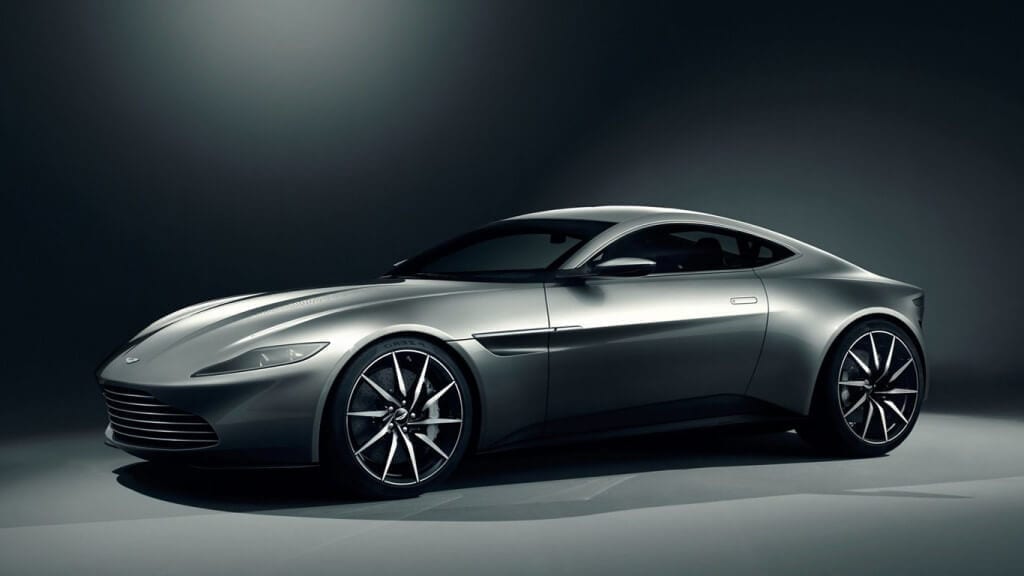 Silver render of Aston Martin DB10 From Spectre Bond Film
