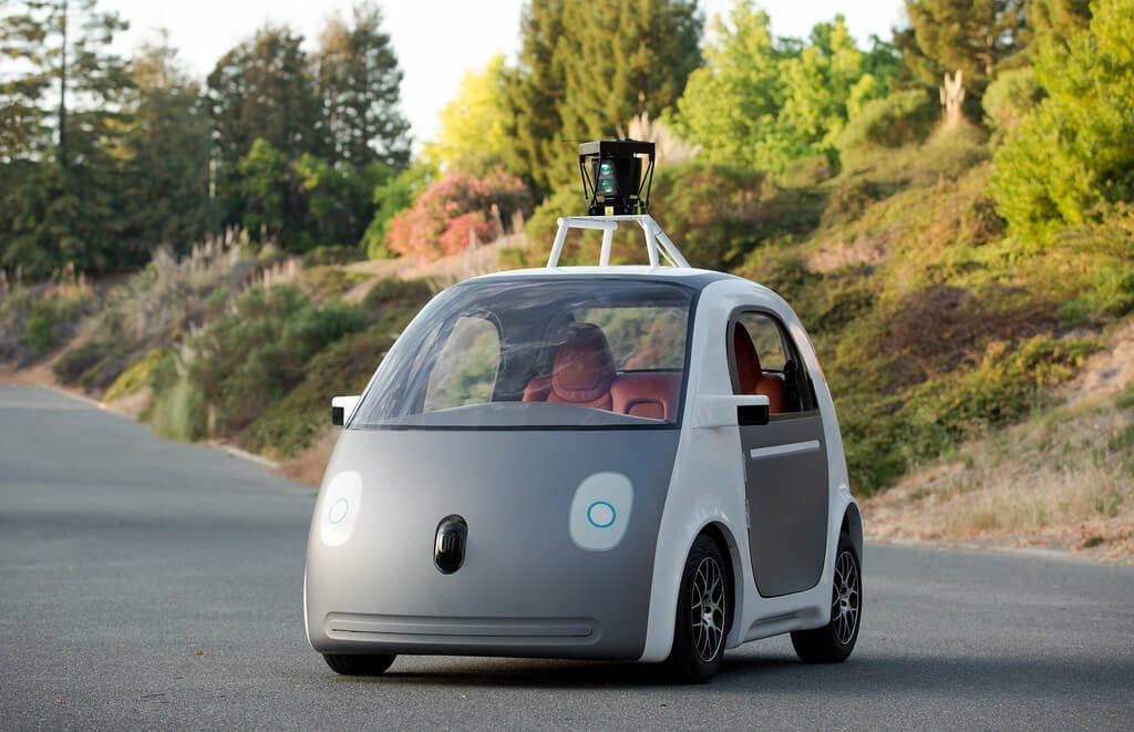 A true photo of the Google Autonomous Vehicle